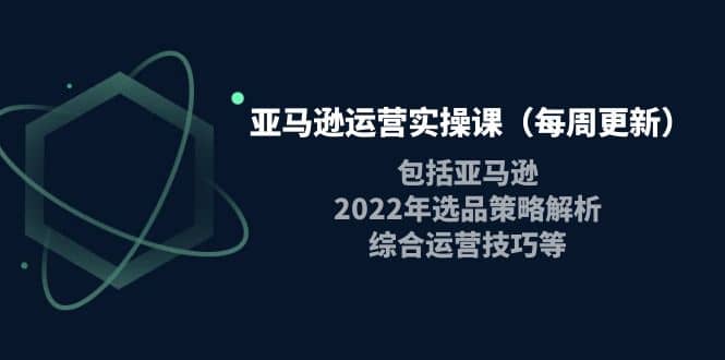 亚马逊运营实操课（每周更新）包括亚马逊2022选品策略解析，综合运营技巧等网创吧-网创项目资源站-副业项目-创业项目-搞钱项目网创吧