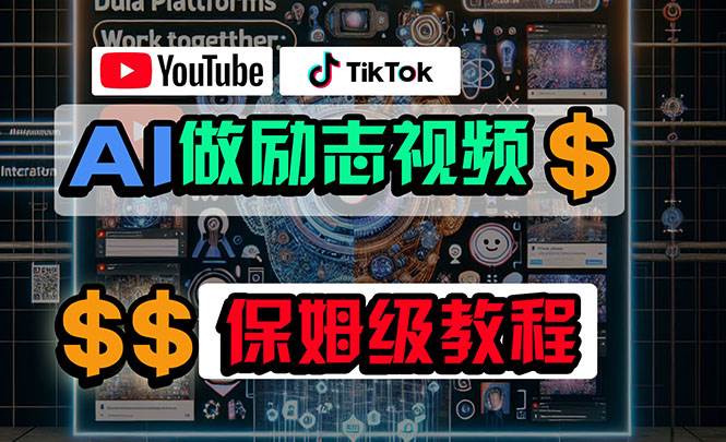 利用AI制作励志视频，在YouTube和TikTok赚钱，小白可做（附工具）网创吧-网创项目资源站-副业项目-创业项目-搞钱项目网创吧